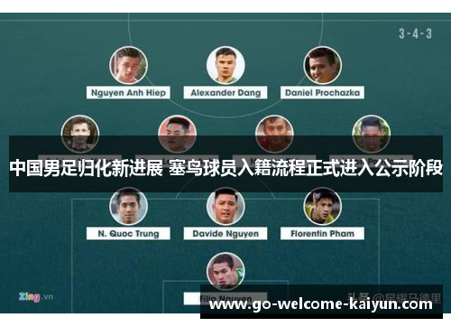 中国男足归化新进展 塞鸟球员入籍流程正式进入公示阶段 中国男足归化新进展 塞鸟球员入籍流程正式进入公示阶段
